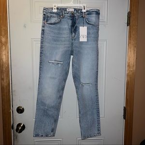 Zara Ripped Slim Jeans